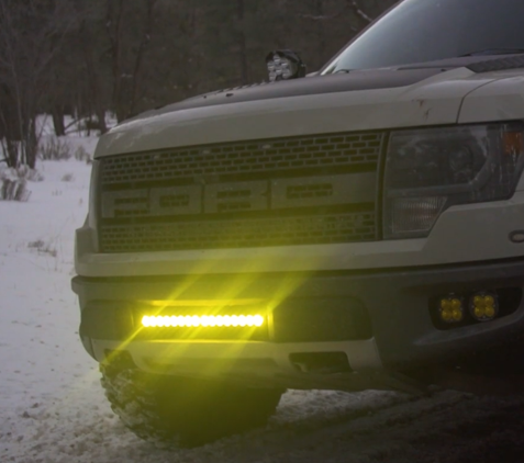BAJADESIGNS S8 Straight LED Light Bar 20" Amber Driving Combo - Image 2