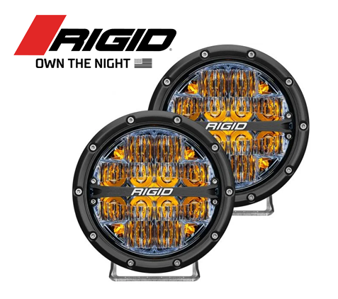 RIGID 6inch Driving Combo 360-Round Series Amber Back Light Universal