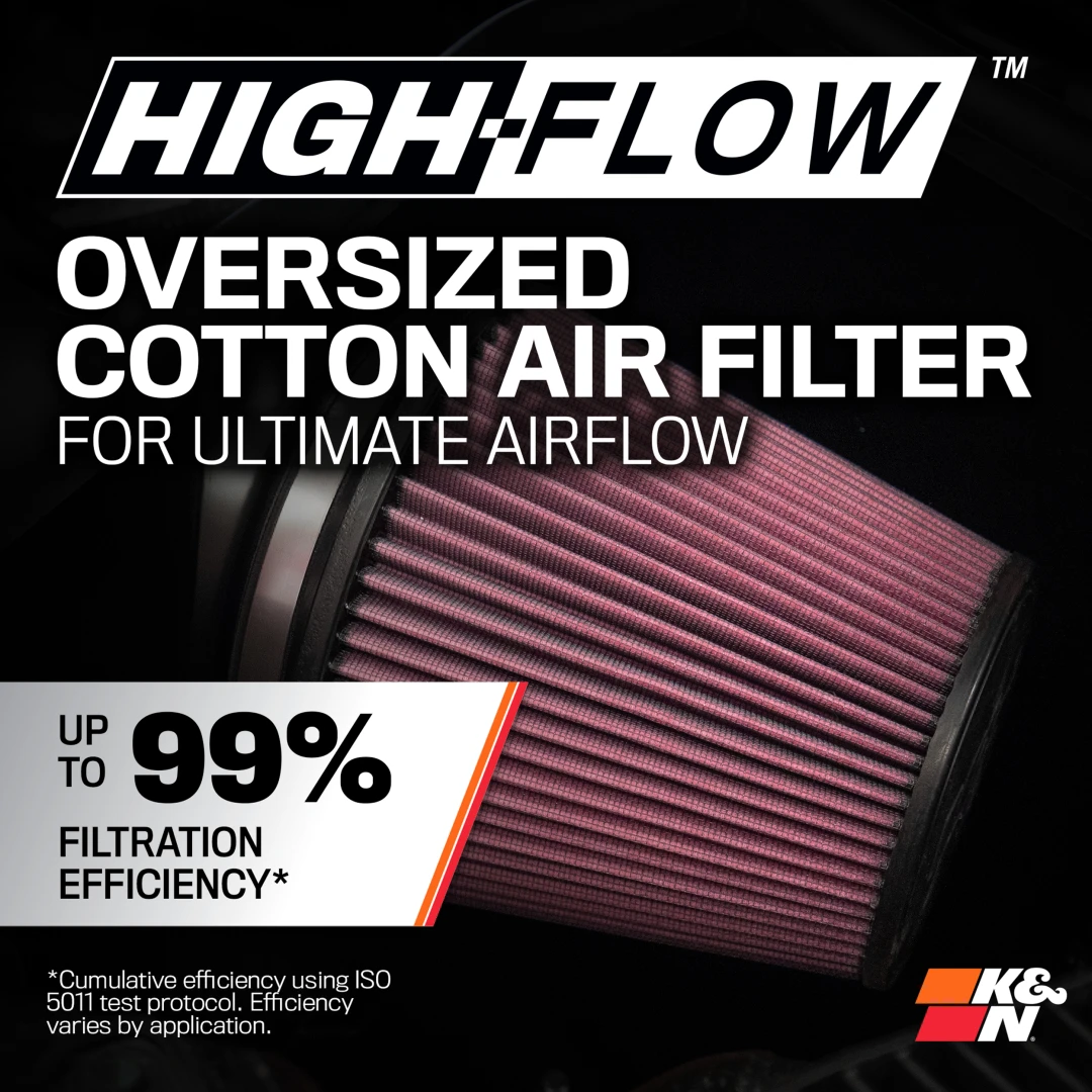 K&N Cold Air Intake System – High-flow Air Filter – CANAM MAVERICK R 2024+ - Image 6