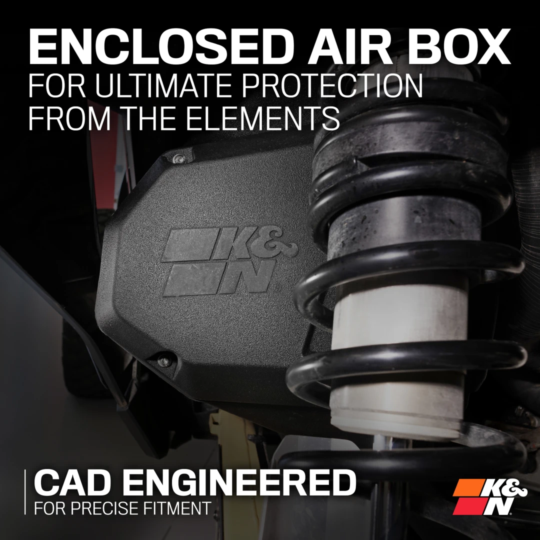 K&N Cold Air Intake System – High-flow Air Filter – CANAM MAVERICK R 2024+ - Image 4