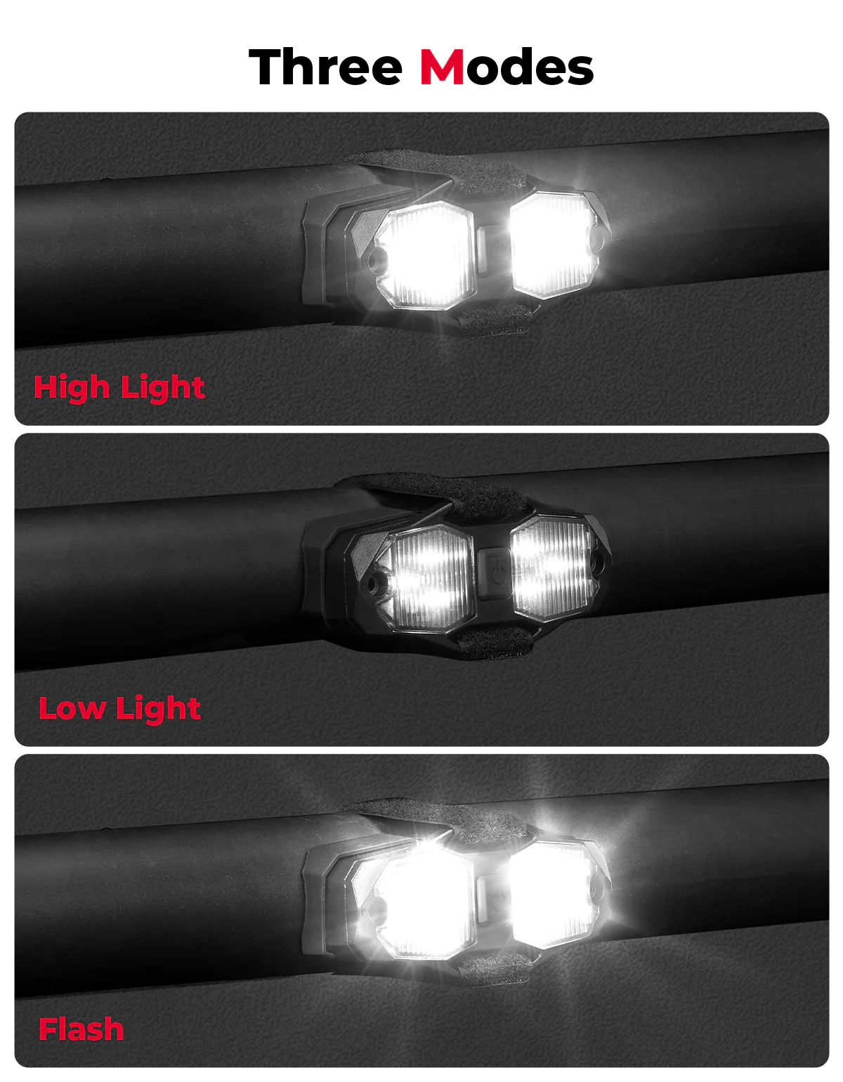 Kemi Moto Dome Light Roll Bar 600mAh Rechargeable - Image 7