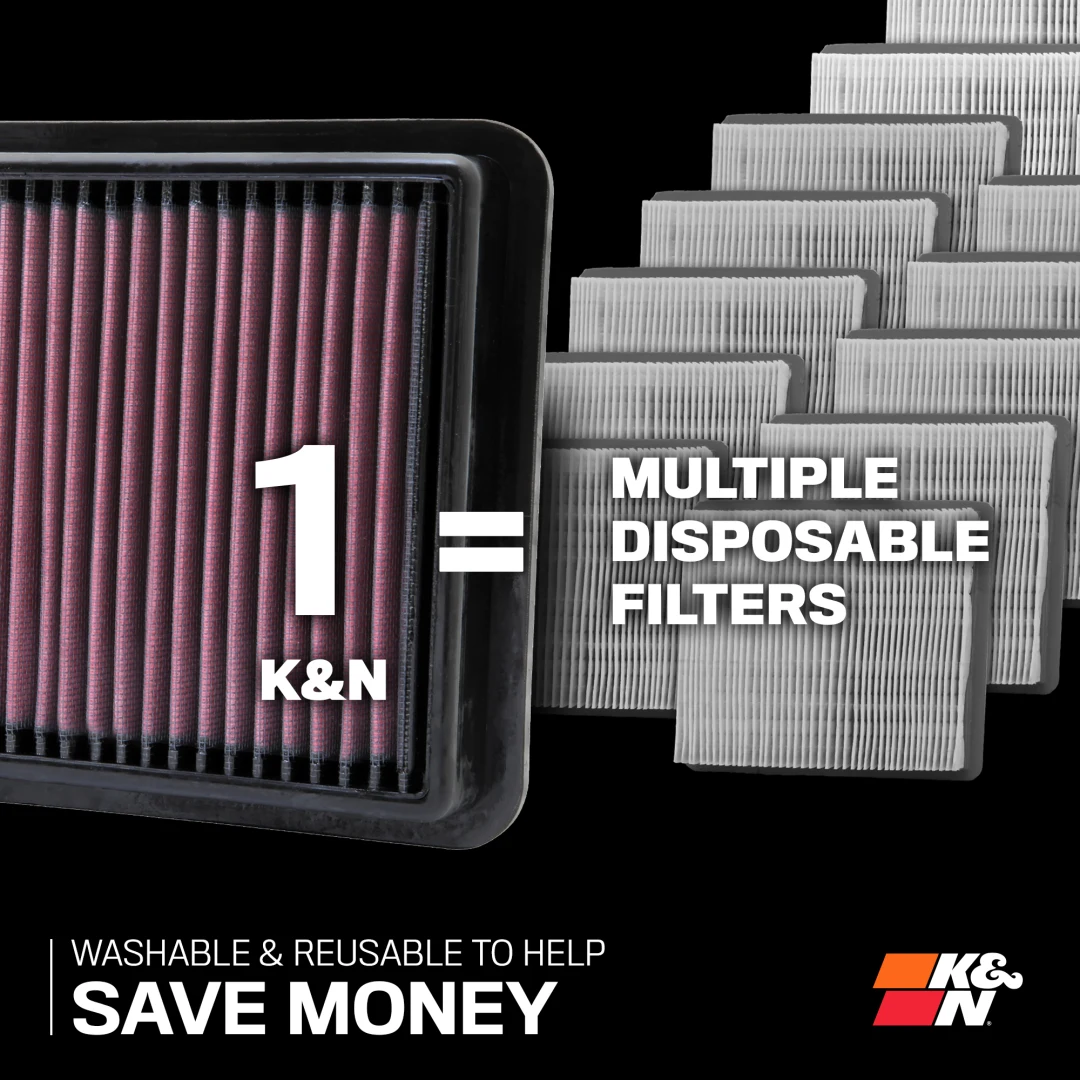 K&N Air Filter Element for Dodge Charger and Challenger 2011–2023 - Image 4