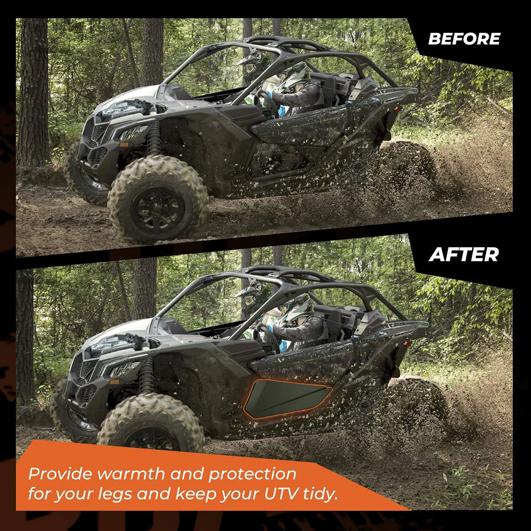 Kemi Moto Front Lower Doors with Metal Frame 2pcs for Can-Am Maverick X3 2017+ - Image 3