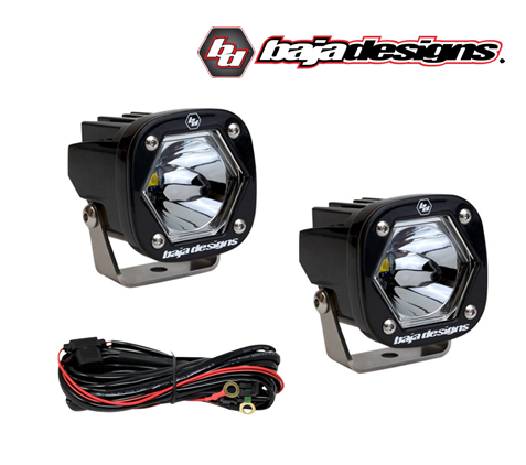 BAJADESIGNS S1 Black LED Auxiliary Light Pod White (Pair)